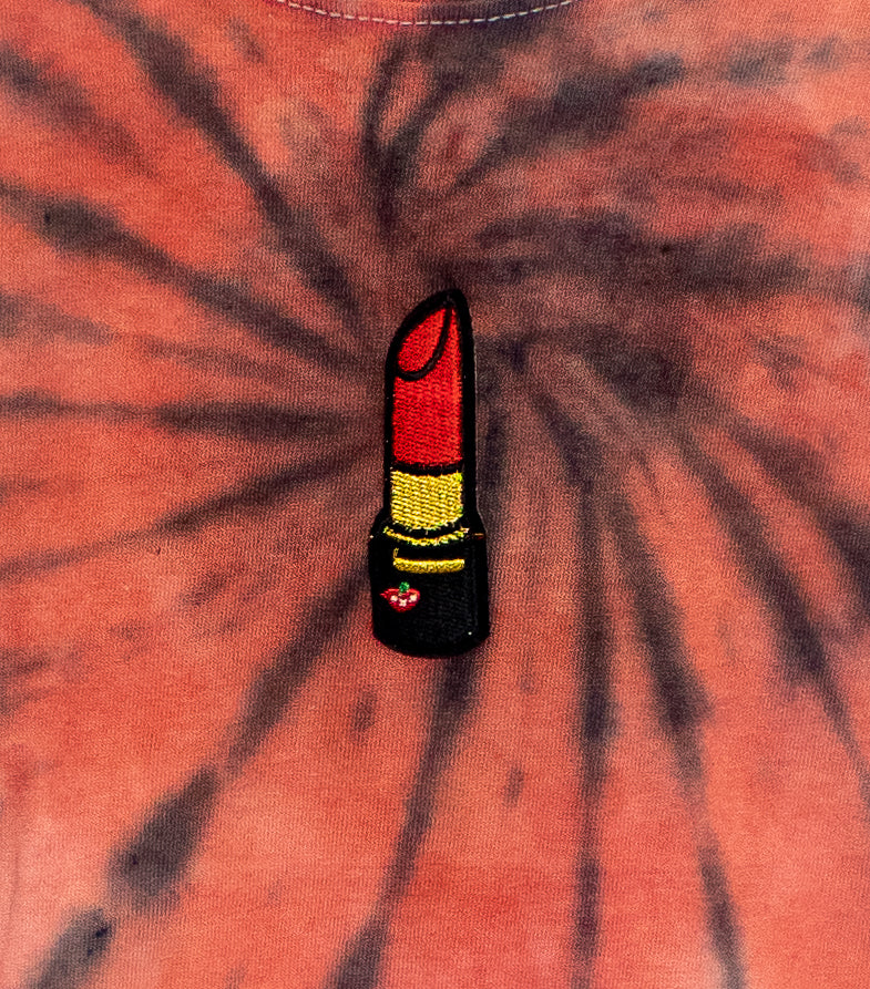 Strawberry Lipstick Tie dye Tee