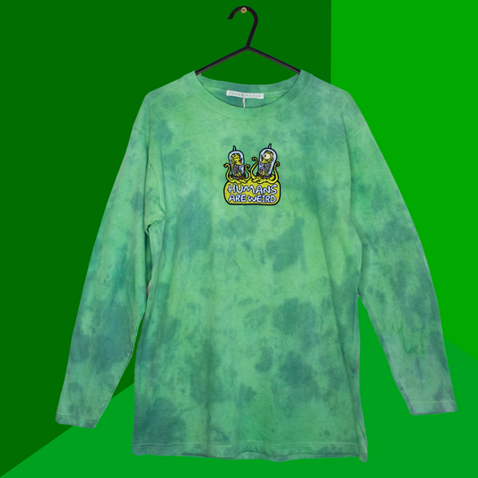 HUMANS ARE WEIRD (Tie-dye Longsleeve)